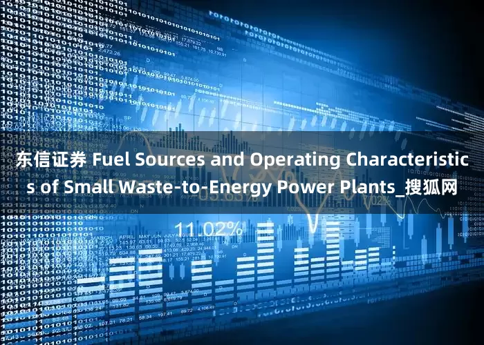 东信证券 Fuel Sources and Operating Characteristics of Small Waste-to-Energy Power Plants_搜狐网